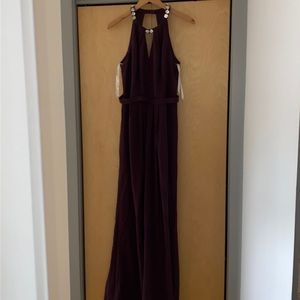 David’s Bridal Plum dress
